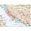 Dalmácia turisztikai és hajózási térkép