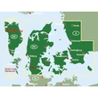 Dánia, Grönland, Feröer-szigetek térkép (Freytag)