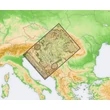 Lázár deák fakszimile keretes falitérkép-Tabula Hungariae