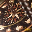 Cartographia - Földgömb Zoffoli EXPLORA Honey brown 40 cm, antik - Bárgömb