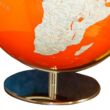 Cartographia  - Földgömb Swarovski kristállyal - világítós, narancs kontúrral 34 cm - ARTLINE ORANGE