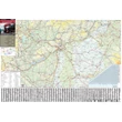 Cartographia Magyarország kamionos térképe 100 x 70, fémléces - Stiefel 5998504315148