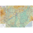  Magyarország közigazgatása járásokkal / Magyarország autótérkép DUO falitérkép 68 X 49