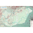 Cartographia Kéktúra tervező falitérkép falitérkép - választható méret és kivitel