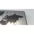 Kaparós világtérkép, kék-szürke 88 x 52 cm -keretes