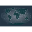 Cartographia A Föld dekor világtérkép I. (Ocean Black)  falitérkép - választható méret és kivitel