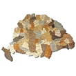 Cartographia Nagy-Magyarország 3D fa puzzle falitérkép 100x66 cm