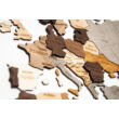 Cartographia Világtérkép 3D fa puzzle falitérkép 200x110 cm - steel-5999570430131