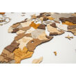 Cartographia Világtérkép 3D fa puzzle falitérkép - sand - választható méret