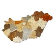 Cartographia Magyarország 3D fa puzzle falitérkép 100x62 cm - mix