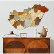 Cartographia Magyarország 3D fa puzzle falitérkép 100x62 cm - mix