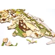 Cartographia  Világtérkép - A világ állatai - fa puzzle falitérkép 130x70 cm