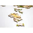 Cartographia  Világtérkép - A világ állatai - fa puzzle falitérkép 130x70 cm