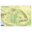 Cartographia Kárpát-medence domborzata határok nélkül falitérkép  - választható méret és kivitel