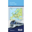 Cartographia Európai vasutak és kompok térkép - Freytag - 9783707924206