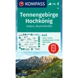Cartographia K 15Tennengebirge Hochkönig turistatérkép - Kompass 9783991540649