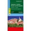 Cartographia Horvátország/Szlovénia/Bosznia kemény borítós térkép  (Freytag) 9783707922066