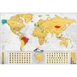 Cartographia-Világtérkép-kaparós-angol-Blanc/arany-8588007452593