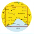 Olaszország résztérkép 1:200 000 - Liguria