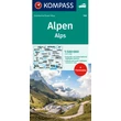 Cartographia K 350 Alpok autótérkép 9783991543374