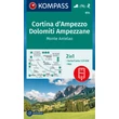 Cartographia K 654 Cortina d'Ampezzo turistatérkép 9783991540397