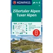 Cartographia Zillertali és Tuxi Alpok turistatérkép - Kompass WK 37 9783991541912