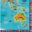 Világ falitérkép gyerekeknek - német nyelvű (Marco Polo)