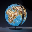 Földgömb Extra Classic Nat Geo 37 cm - kézzel készített, duo, nemesacél talppal