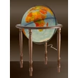 Földgömb CINTHIA Blue 50 cm - duo, tölgyfa talpazat, bronz meridián