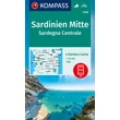 Cartographia K 2498 Szardínia középső részének turistatérképe 9783990449318