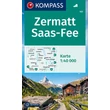 Cartographia K 117 Zermatt - Saas Fee turistatérkép 9783991211037