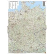 Németország térkép íves 1: 700 000 (93,6 x 129 cm papír) Freytag
