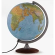 Cartographia TATTILE földgömb 30 cm - domborított felszínű, világító, fatalpas 8007239992894