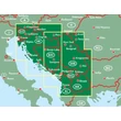 Szerbia-Montenegro-Horvátország-Szlovénia-Bosznia keményborítós autótérkép - Freytag