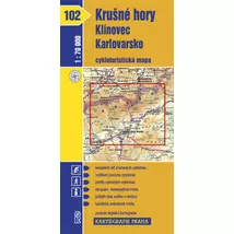 Cartographia CM 102 Érchegység, Klinovec, Karlovy Vary kerékpáros térkép 9788070119006