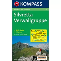 Cartographia K 41 Silvretta-Verwallgruppe turistatérkép 9783854910473