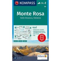 Cartographia K 88 Monte Rosa turistatérkép 9783850266369