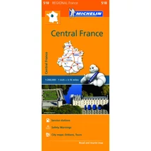 Cartographia Közép-Franciaország régiótérkép (518) 9782067211827