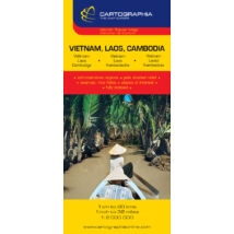Cartographia Vietnám, Laosz, Kambodzsa térkép 9789633524763