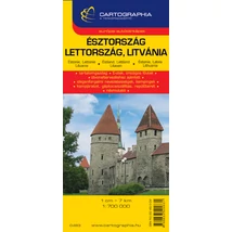 Cartographia Észtország, Lettország, Litvánia térkép 9789633524831