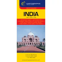 Cartographia India térkép 9789633529638