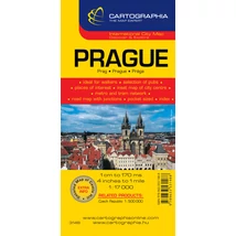 Cartographia Prága várostérkép 9789633531488