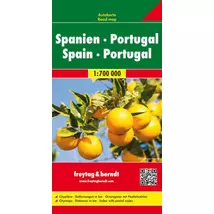 Cartographia Spanyolország, Portugália autótérkép (Freytag) 9783707901597