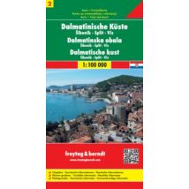 Cartographia Dalmát-tengerpart 2 / Sibenik - Split - Vis térkép (Freytag) 9783850849975