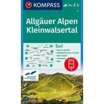 Cartographia K 3 Allgäuer Alpen, Kleinwalsertal turistatérkép 9783990444672