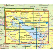 Cartographia K 1B Bódeni-tó keleti rész turistatérkép 9783850267205