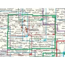 Cartographia K 163 Nürnberg és környéke turistatérkép 9783850261814