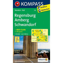 Cartographia K 176 Regensburg és környéke turistatérkép 9783850268912