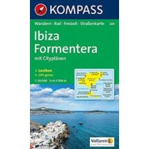 Cartographia K 239 Ibiza, Formentera turistatérkép 9783854911739