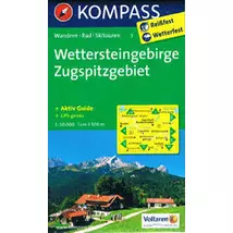 Cartographia K 5 Wettersteingebirge, Zugspitzgebiet turistatérkép 9783850266925